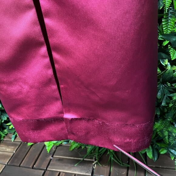 DAVIDS BRIDAL Dress Women 4 Pink‎ Satin Pleated Layered Gown Formal Wedding 2419 - Picture 12 of 12